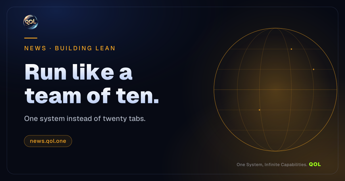 Run like a team of ten